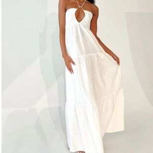 Lincoln Maxi Dress White Princess Polly Size 8